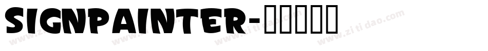 SignPainter字体转换
