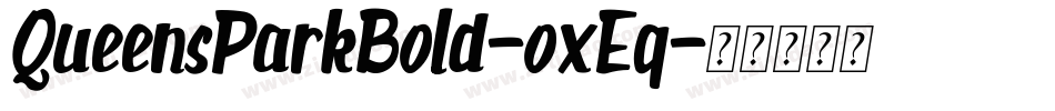 QueensParkBold-oxEq字体转换