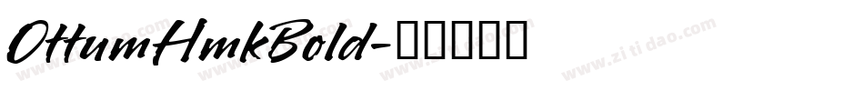 OttumHmkBold字体转换