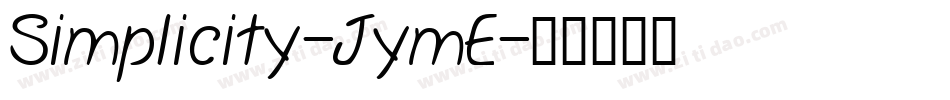 Simplicity-JymE字体转换