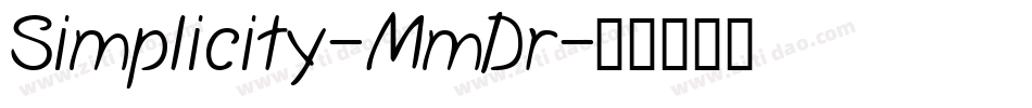Simplicity-MmDr字体转换