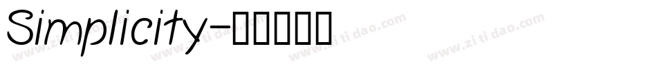 Simplicity字体转换