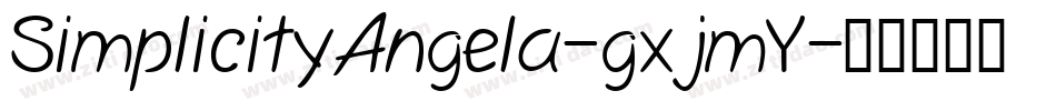 SimplicityAngela-gxjmY字体转换