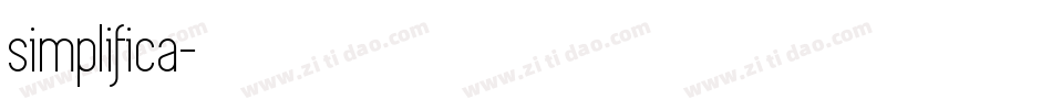simplifica字体转换