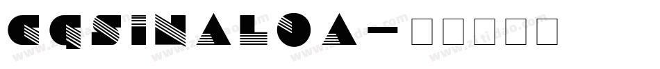 CgSinaloa字体转换