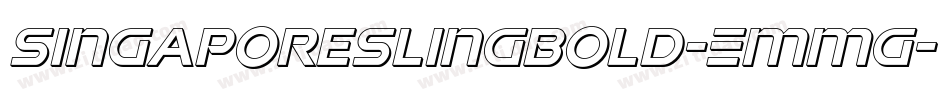 SingaporeSlingBold-EMmg字体转换