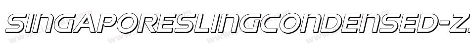 SingaporeSlingCondensed-Z31l字体转换 SingaporeSlingCondensed-Z31l字体转换