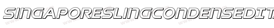 SingaporeSlingCondensedItalic-a67J字体转换 SingaporeSlingCondensedItalic-a67J字体转换