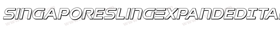 SingaporeSlingExpandedItalic-pzWv字体转换