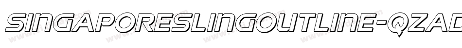 SingaporeSlingOutline-qzad字体转换 SingaporeSlingOutline-qzad字体转换