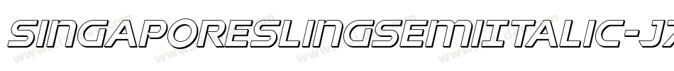 SingaporeSlingSemiItalic-J79o字体转换 SingaporeSlingSemiItalic-J79o字体转换