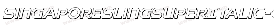 SingaporeSlingSuperItalic-G2PP字体转换 SingaporeSlingSuperItalic-G2PP字体转换
