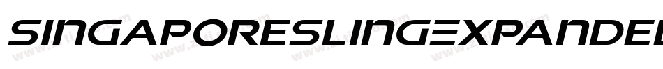 SingaporeSlingExpandedItalic-pzWv字体转换