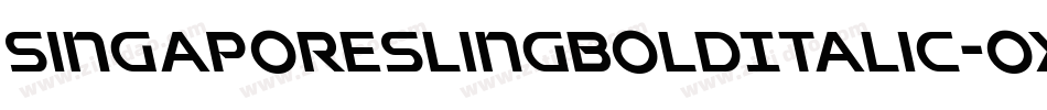 SingaporeSlingBoldItalic-OXWo字体转换 SingaporeSlingBoldItalic-OXWo字体转换