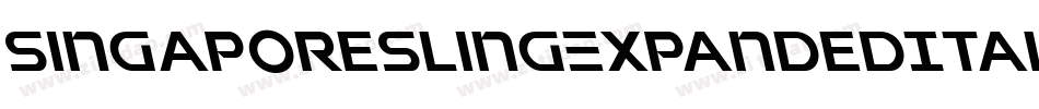 SingaporeSlingExpandedItalic-pzWv字体转换