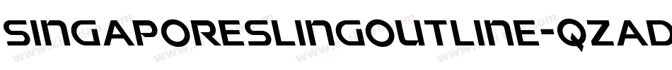 SingaporeSlingOutline-qzad字体转换 SingaporeSlingOutline-qzad字体转换