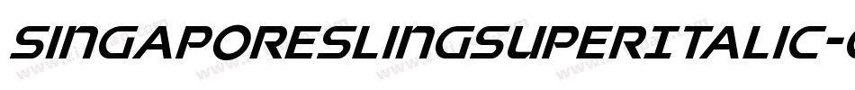 SingaporeSlingSuperItalic-G2PP字体转换 SingaporeSlingSuperItalic-G2PP字体转换