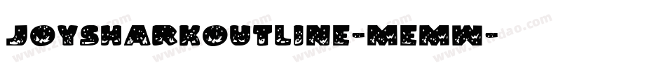 JoySharkOutline-Memw字体转换