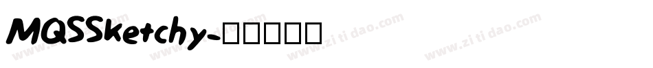 MQSSketchy字体转换