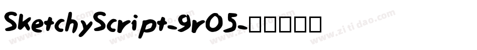 SketchyScript-9rO5字体转换