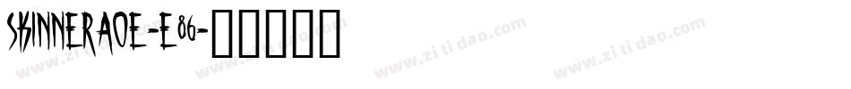 SkinnerAoe-e86字体转换