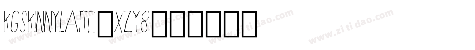 KgSkinnyLatte-xZY8字体转换