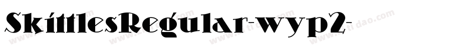 SkittlesRegular-wyp2字体转换