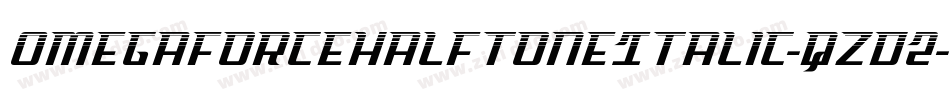 OmegaforceHalftoneItalic-qzD2字体转换