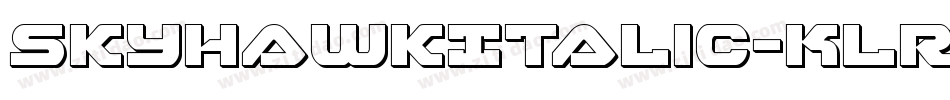 SkyhawkItalic-KLRX字体转换