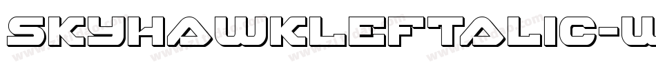SkyhawkLeftalic-w056字体转换