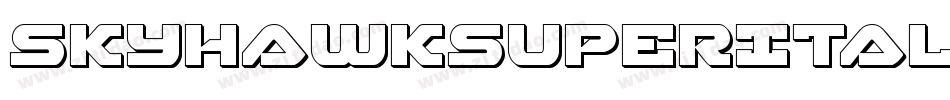 SkyhawkSuperItalic-omYx字体转换