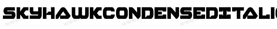 SkyhawkCondensedItalic-BMPw字体转换