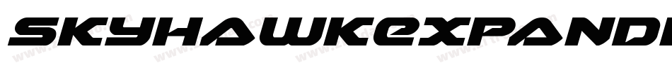 SkyhawkExpandedItalic-YpL2字体转换