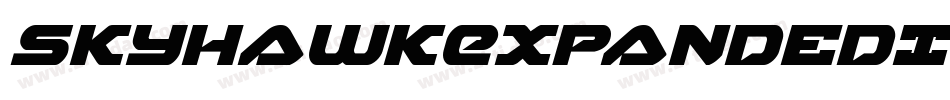 SkyhawkExpandedItalic-YpL2字体转换