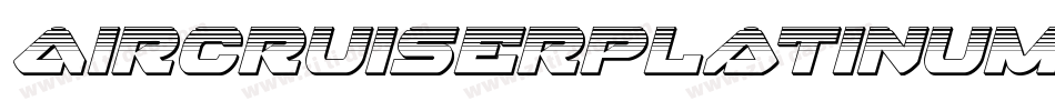 AircruiserPlatinumItalic-XxaP字体转换