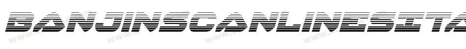 BanjinScanlinesItalic-YzzLa字体转换