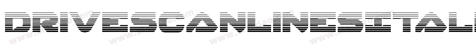 DriveScanlinesItalic-dzx7字体转换