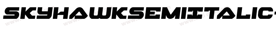 SkyhawkSemiItalic-gY4E字体转换