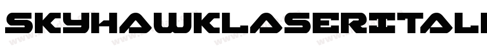 SkyhawkLaserItalic-v959字体转换