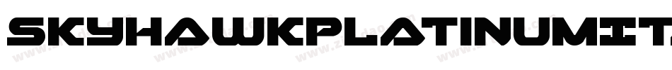 SkyhawkPlatinumItalic-P047字体转换