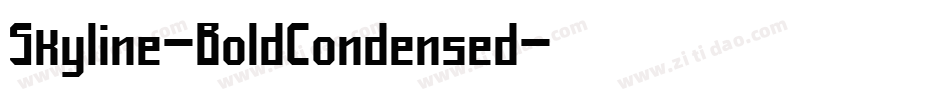 Skyline-BoldCondensed字体转换