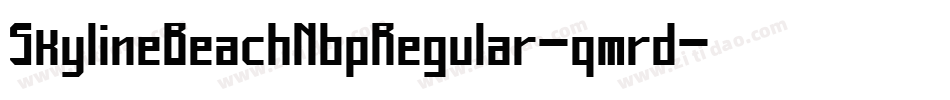 SkylineBeachNbpRegular-qmrd字体转换