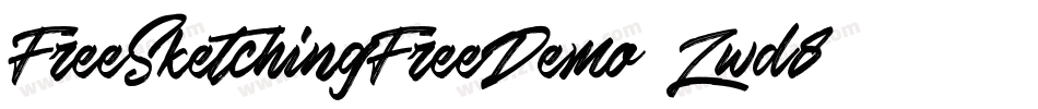 FreeSketchingFreeDemo-Zwd8字体转换