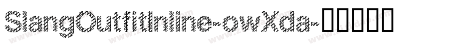 SlangOutfitInline-owXda字体转换