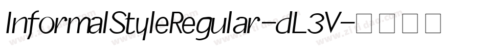 InformalStyleRegular-dL3V字体转换