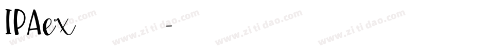 IPAex黑体生成器字体转换
