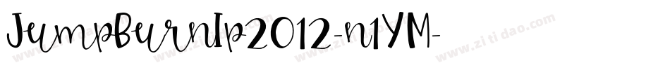 JumpBurnIp2012-n1YM字体转换
