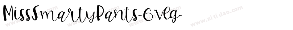 MissSmartyPants-6vlg字体转换