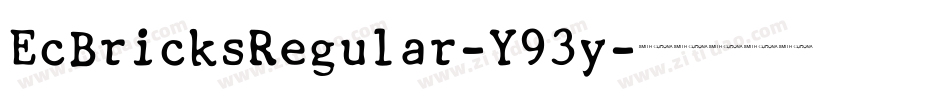 EcBricksRegular-Y93y字体转换