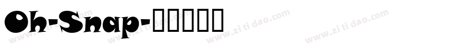 Oh-Snap字体转换